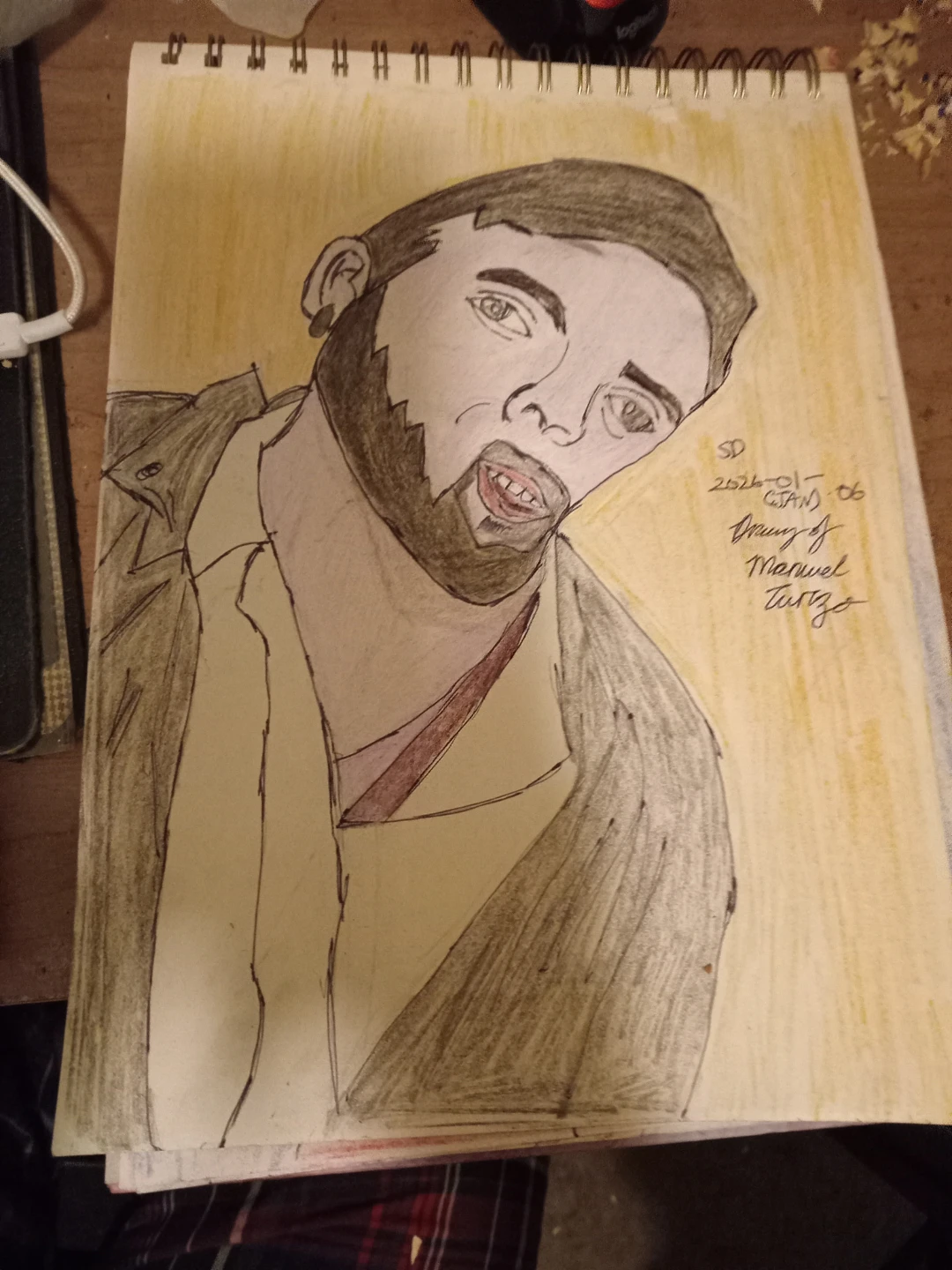 DRAWING OF Manuel T. By Custom Artist Sherwin - photo 4