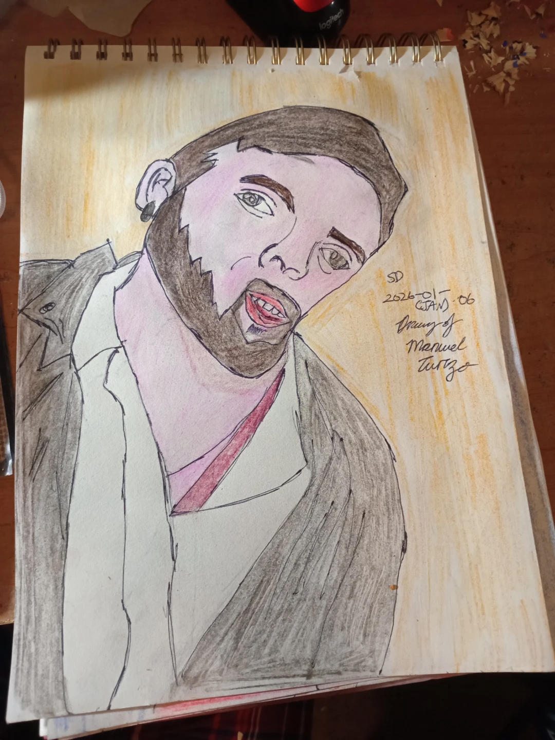 DRAWING OF Manuel T. By Custom Artist Sherwin - photo 5