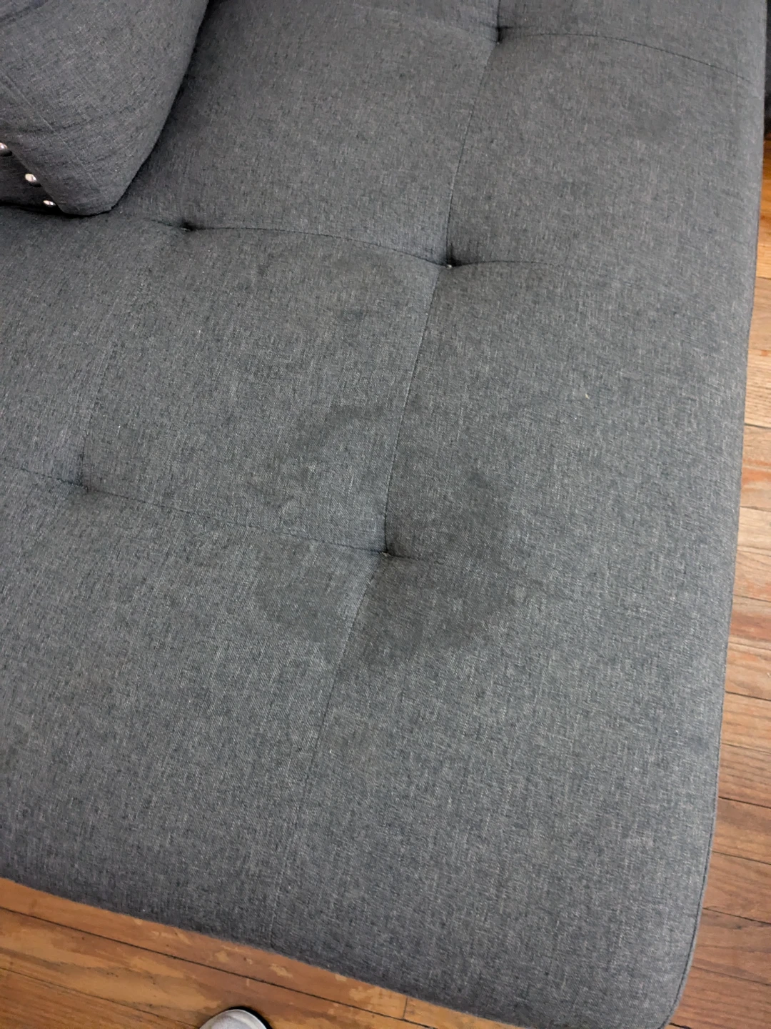 Gray Sectional Sofa with Ottoman - photo 5
