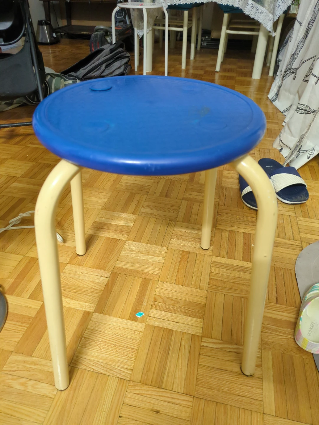IKEA Mammut Children's Stool - Blue & Beige - photo 2