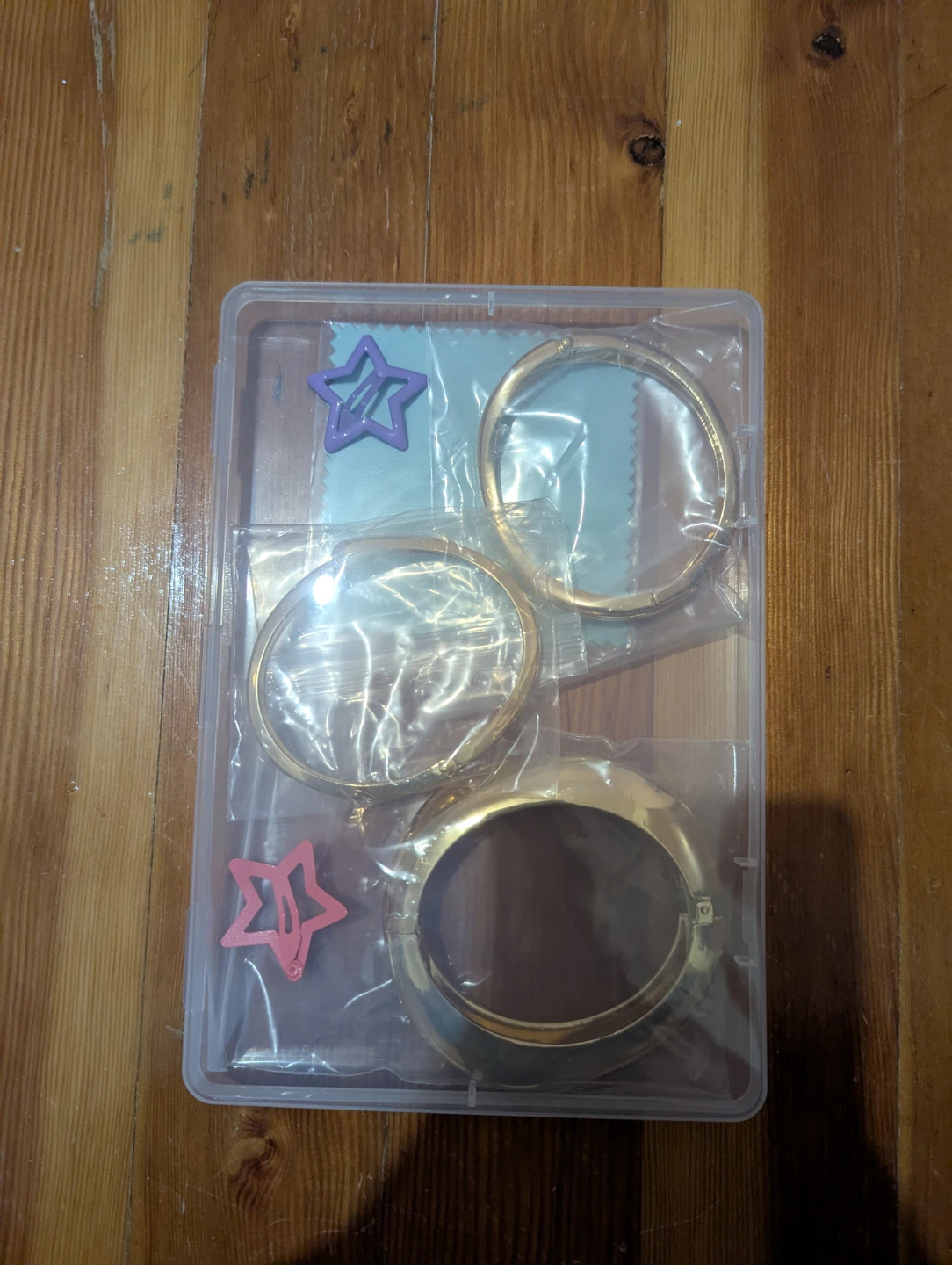 14k plated gold Bracelets Set