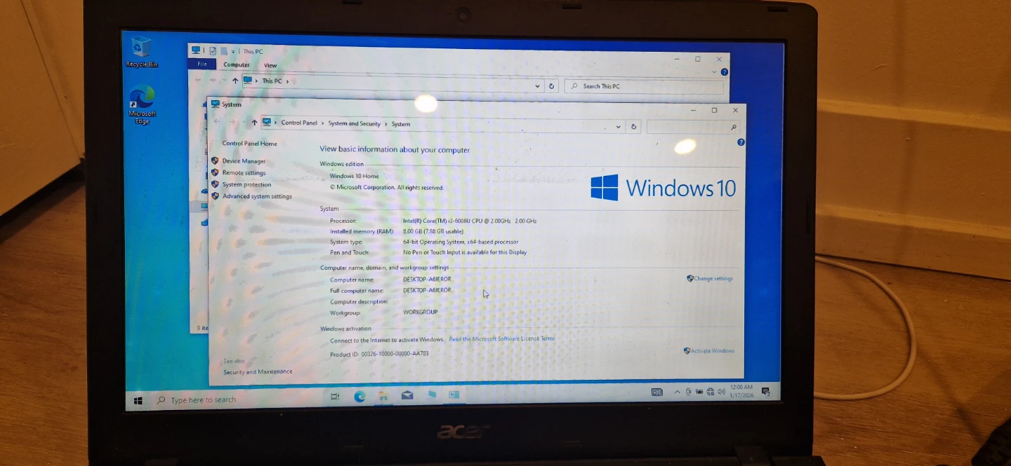 Acer Aspire Laptop - photo 2