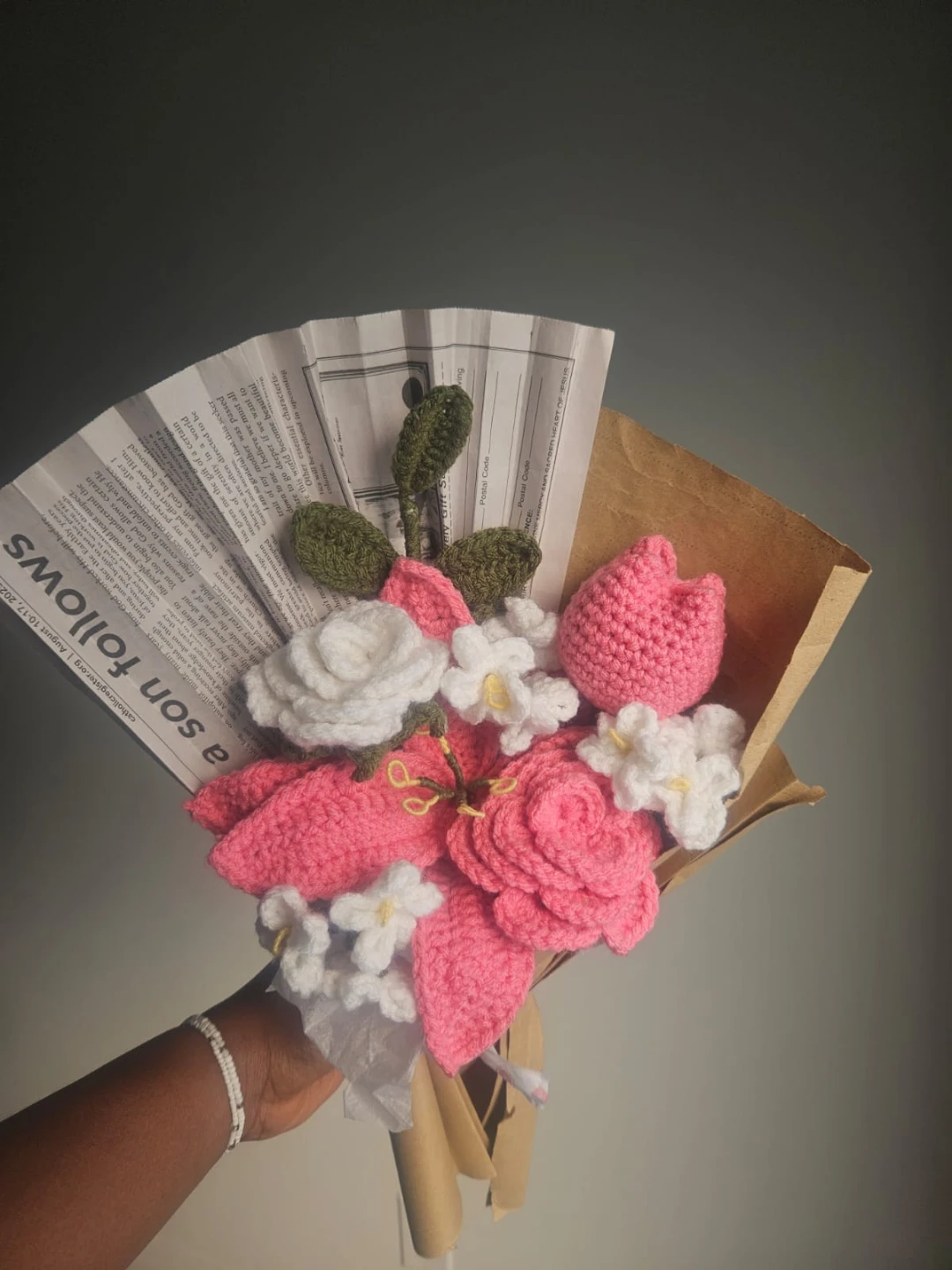 Handmade Crochet Flower Bouquet - photo 3