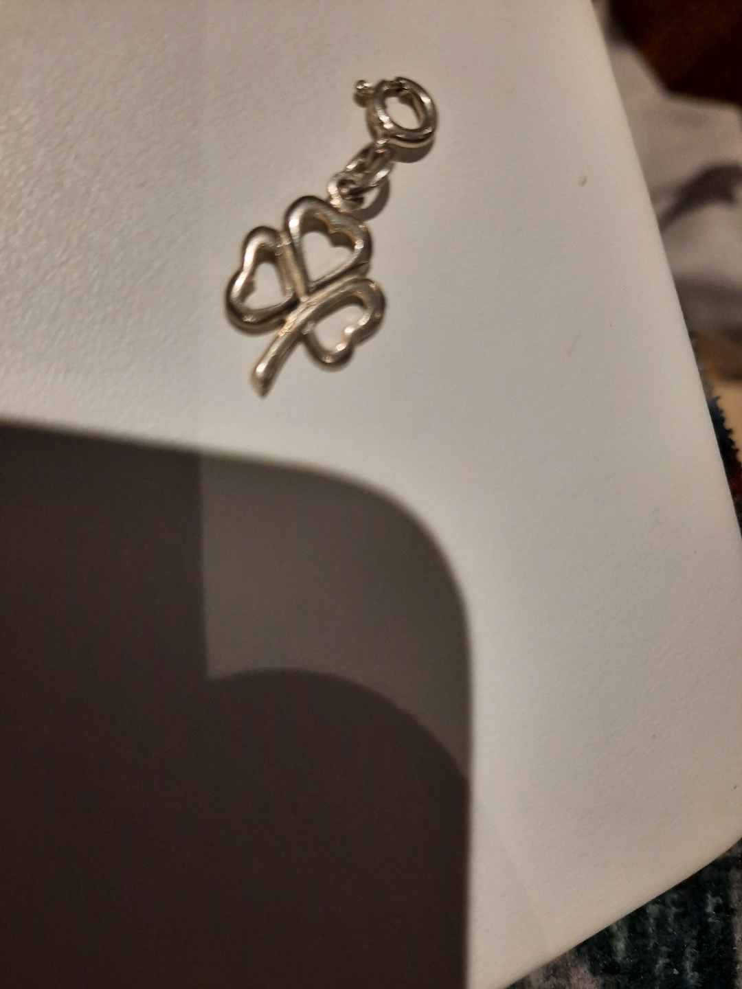 Solid sterling silver Irish ☘️ shamrock Charm