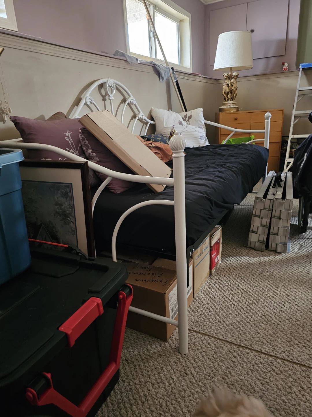 White Metal Daybed Frame - photo 2