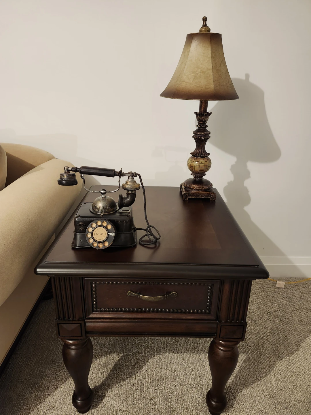 Dark Wood Coffee Table & 2 end tables - photo 2
