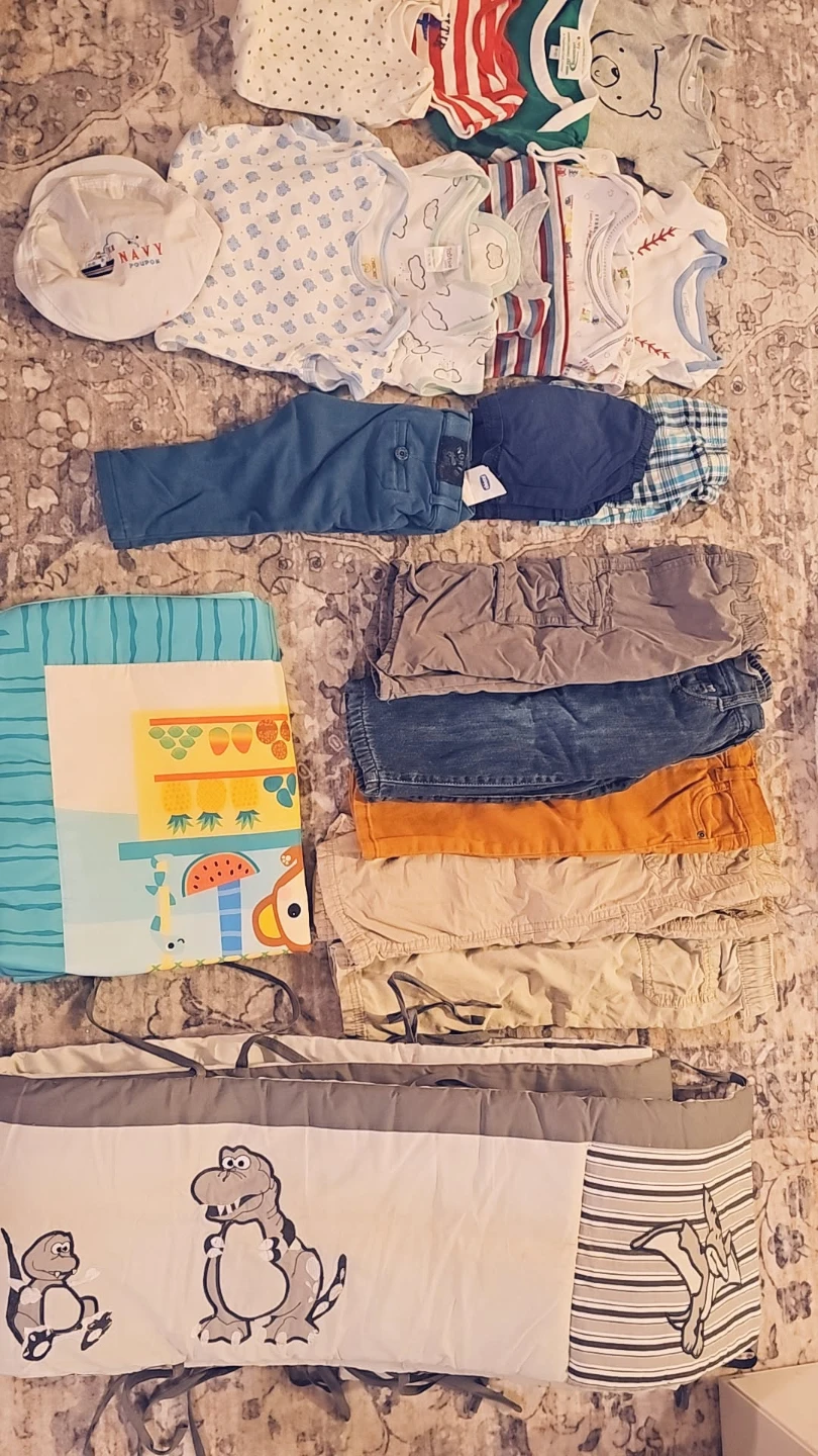 Baby Clothes Bundle, mat and crib bumper for baby safety 6m - 2t - photo 2