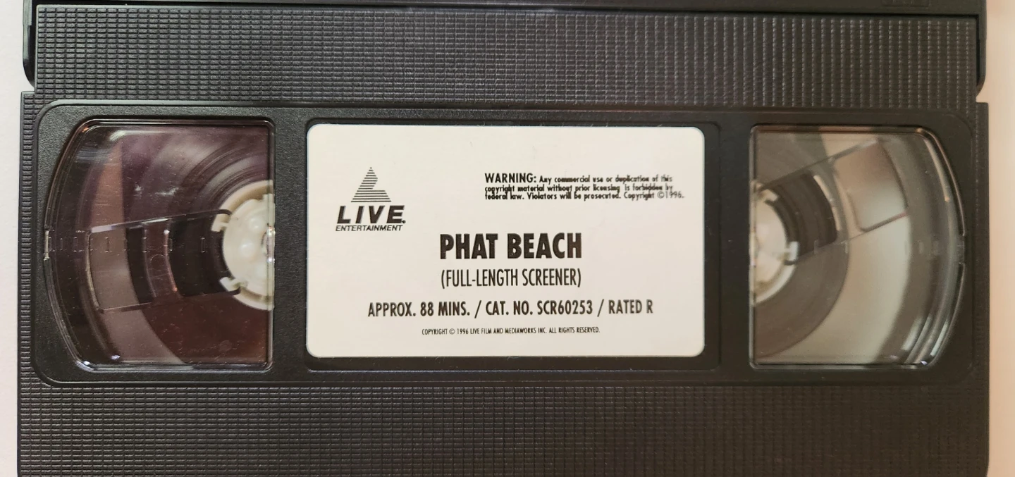 Phat Beach VHS - Coolio - RARE Screener Copy - photo 4