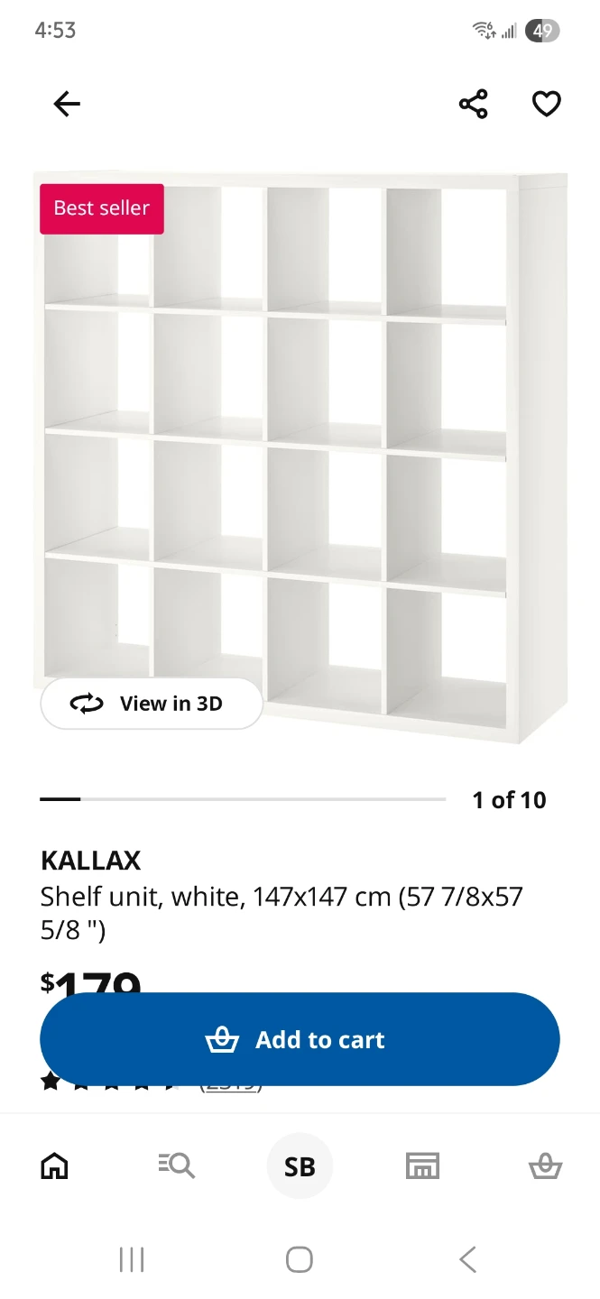 IKEA KALLAX Shelf Unit - White