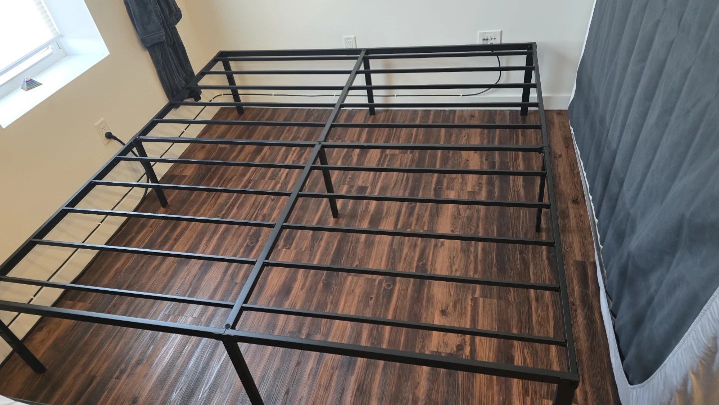 King Size Metal Bed Frame - Black