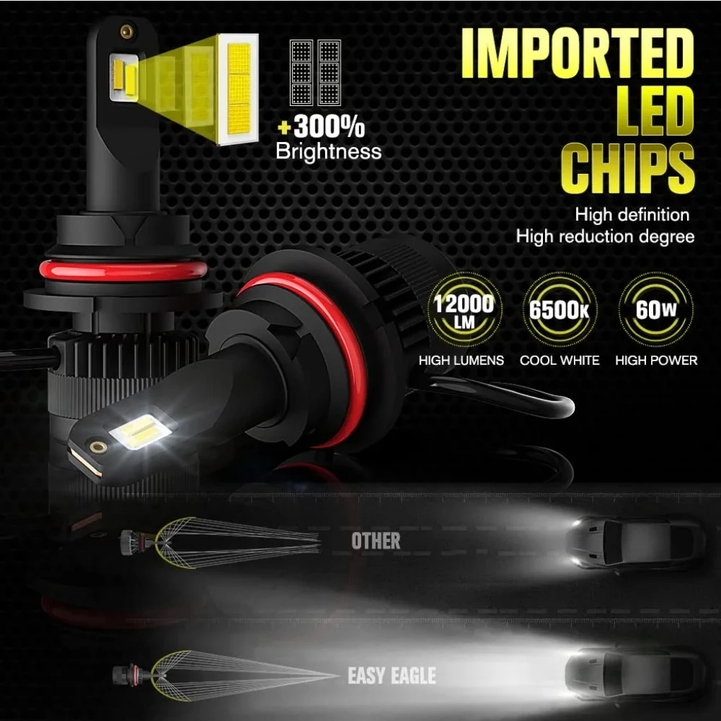 EASY EAGLE 9004 LED Headlight Bulbs - photo 2