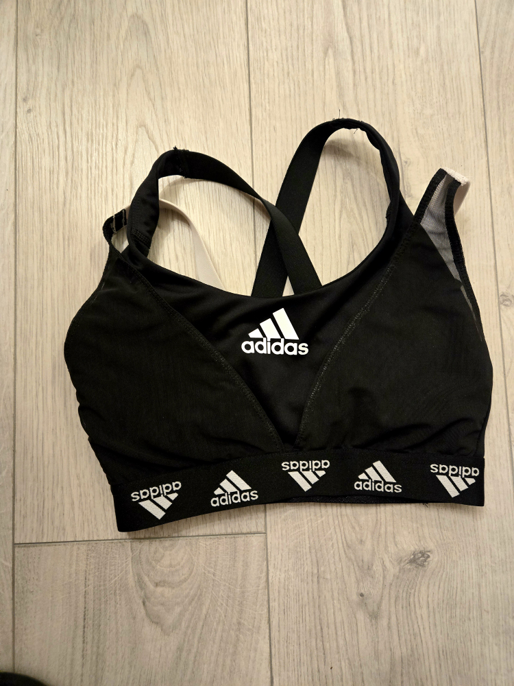 Adidas Black Sports Bra Small Size Outdoor Gym Fitness Exercise