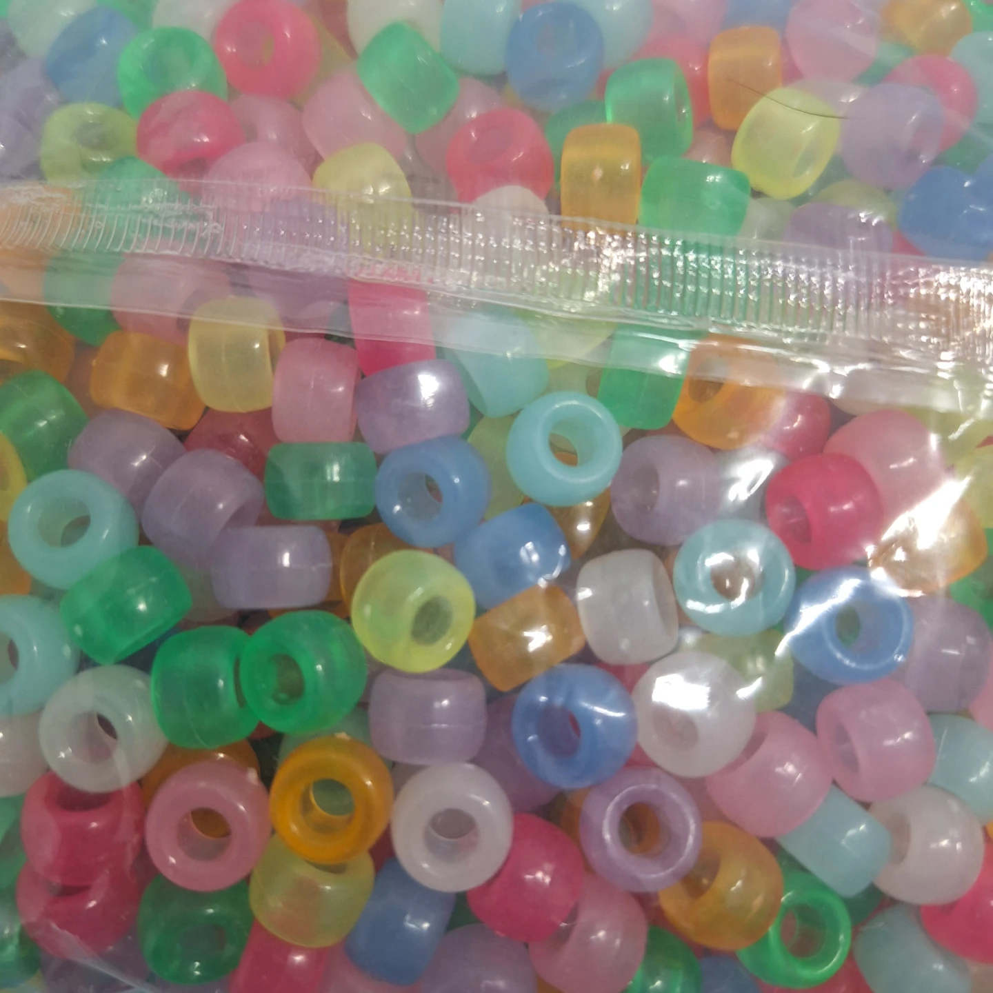 Mixed Colour Pony Beads Bag - photo 2