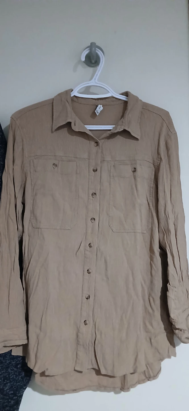Gentle Fawn Beige Button-Up Shirt - Size S