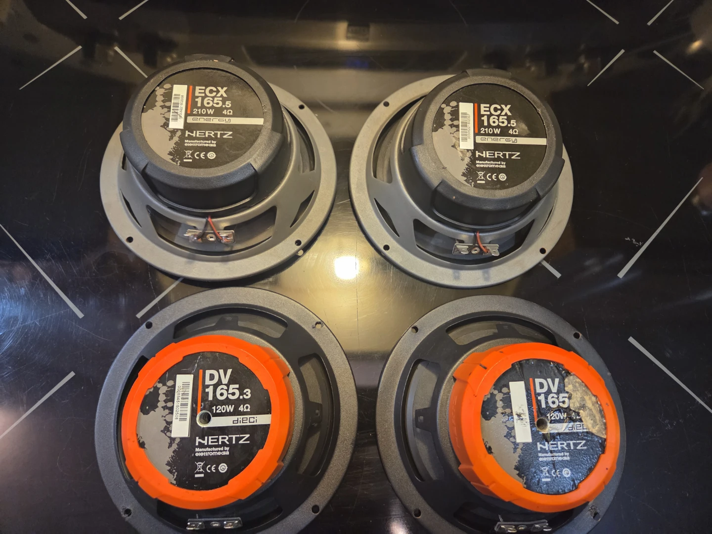 Hertz ECX 165.5 & DV 165.3 Speakers (Set of 4)