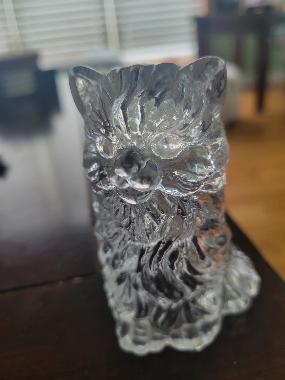 Crystal Glass Cat Figurine