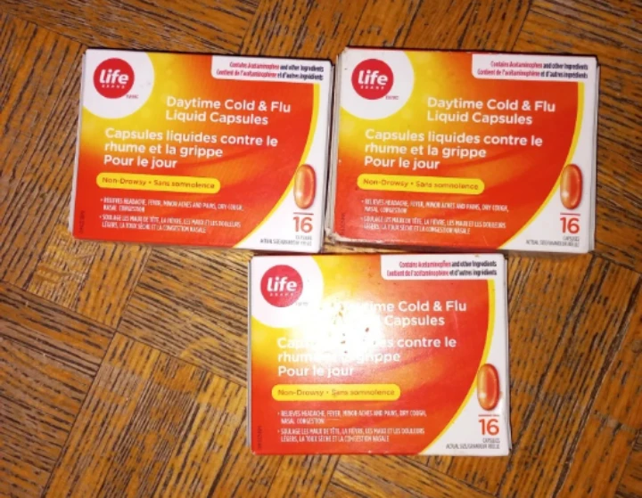 Life Brand Daytime Cold & Flu Liquid Capsules