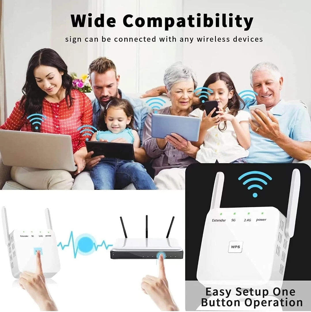 Gkaikpe WiFi Extender, WiFi Repeater - photo 3