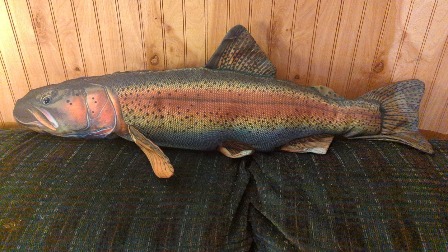 Rainbow Trout Decorative Pillow BPS