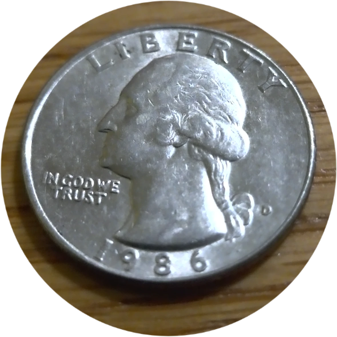 1986 Liberty quarter.
