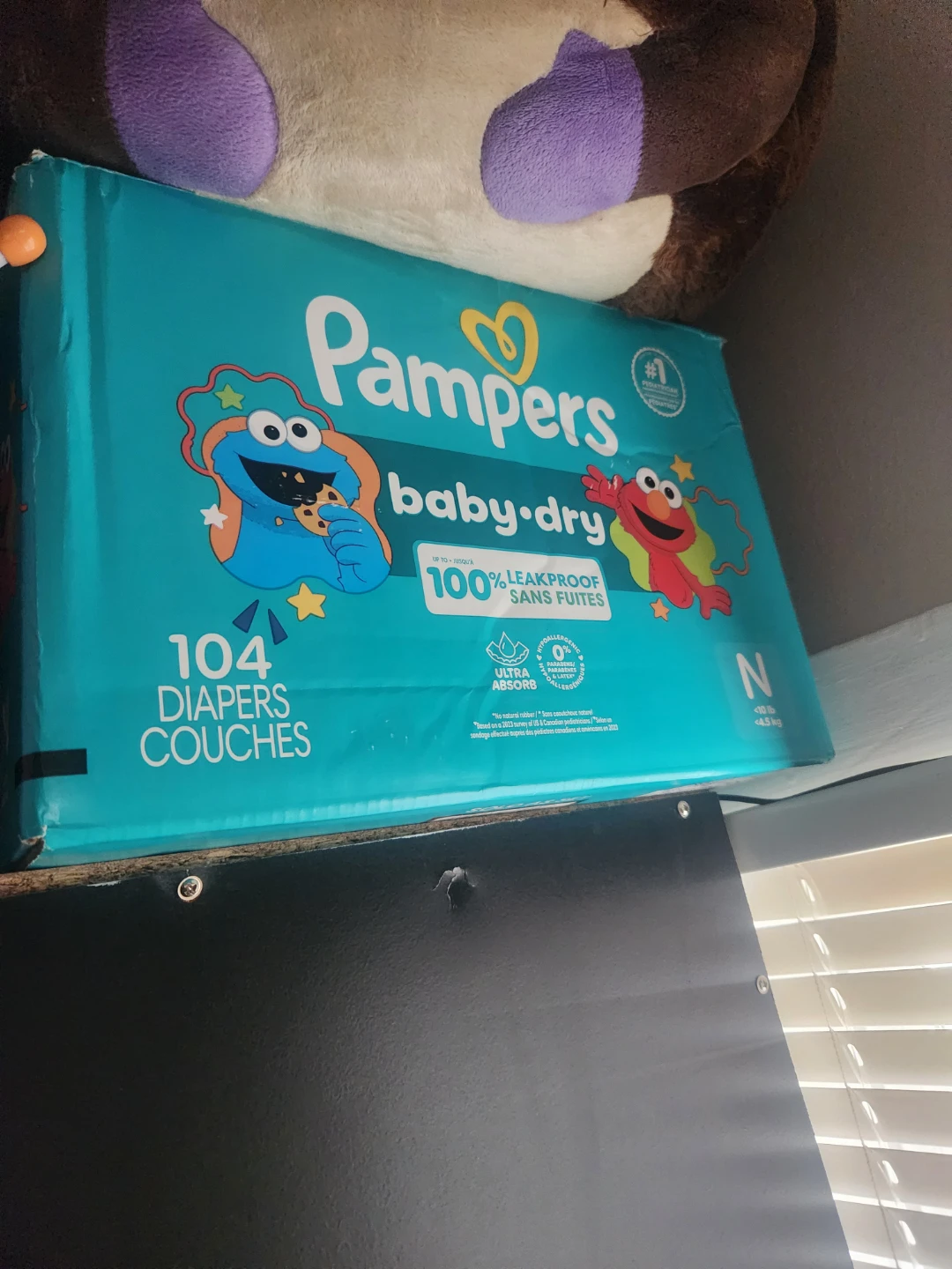 Pampers Baby-Dry Size N (104 Diapers)