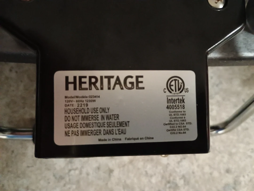 Heritage Electric Grill - Like New! - photo 2