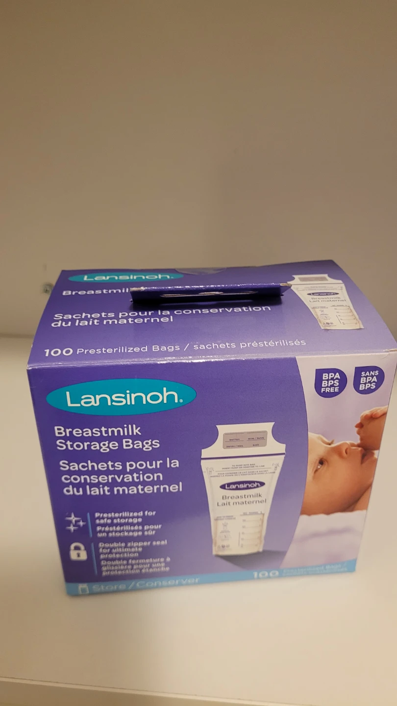 OPEN- 80 BAGS Lansinoh Breastmilk Storage Bags
