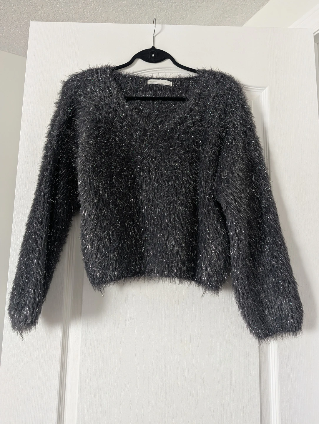 Oak + Fort Fuzzy Sparkle Sweater