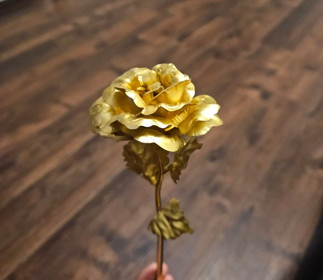 24K Golden Rose Perfect for Gift - Brand New in Box! - photo 3