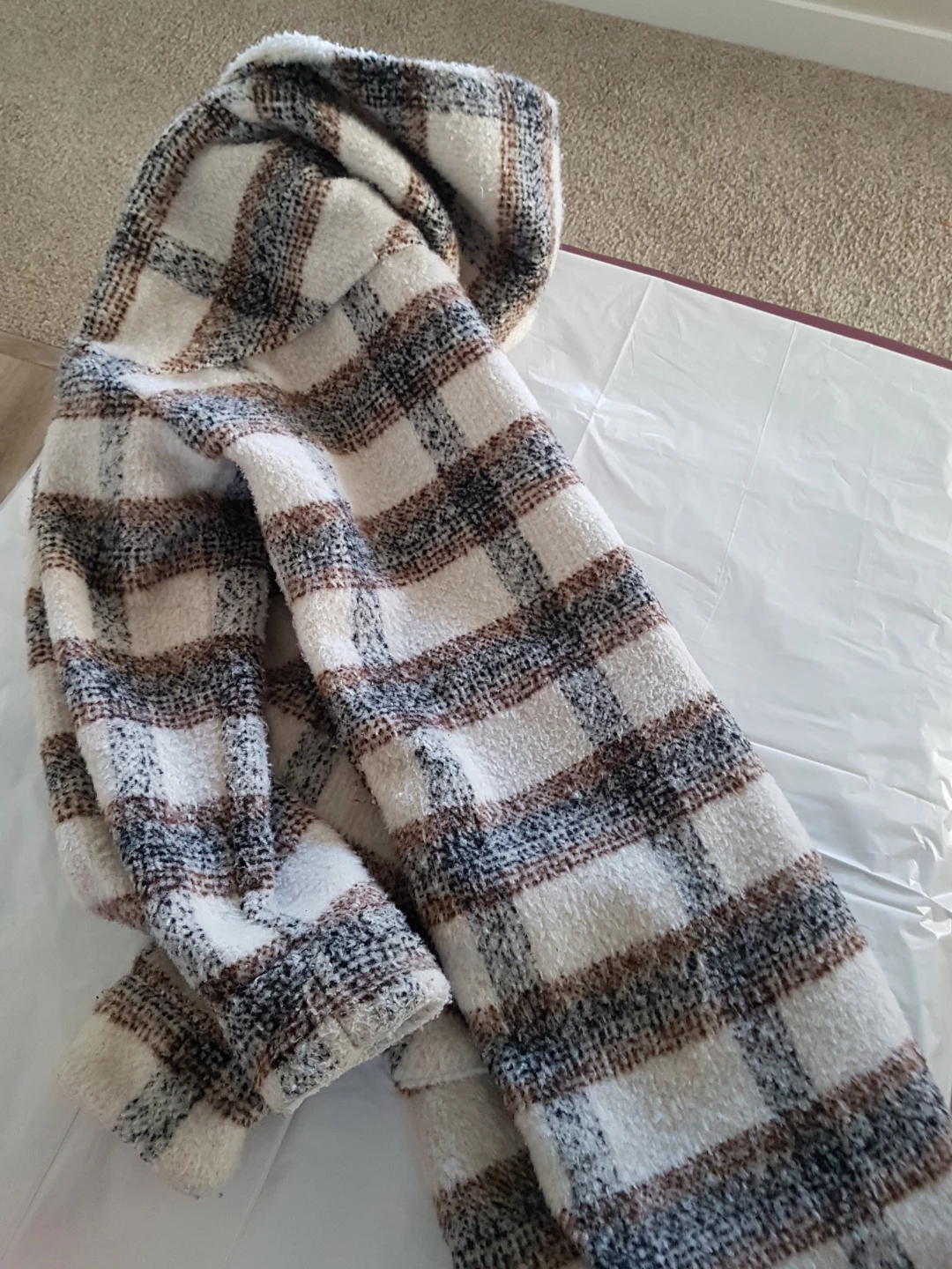 DESIGN LAB Plaid Sherpa Lined Jacket XS/TP - photo 5