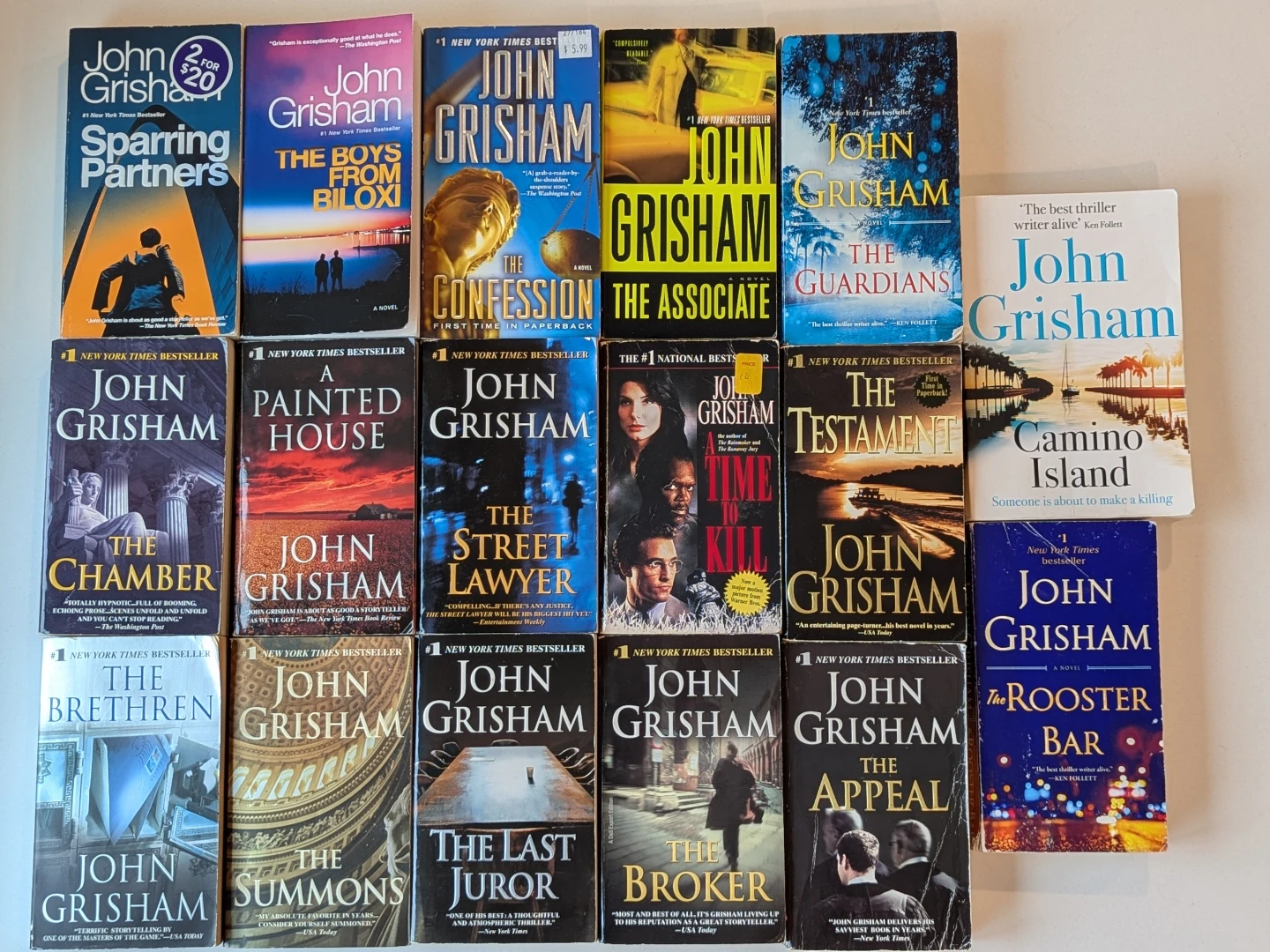17 John Grisham Paperback Novels - photo 4