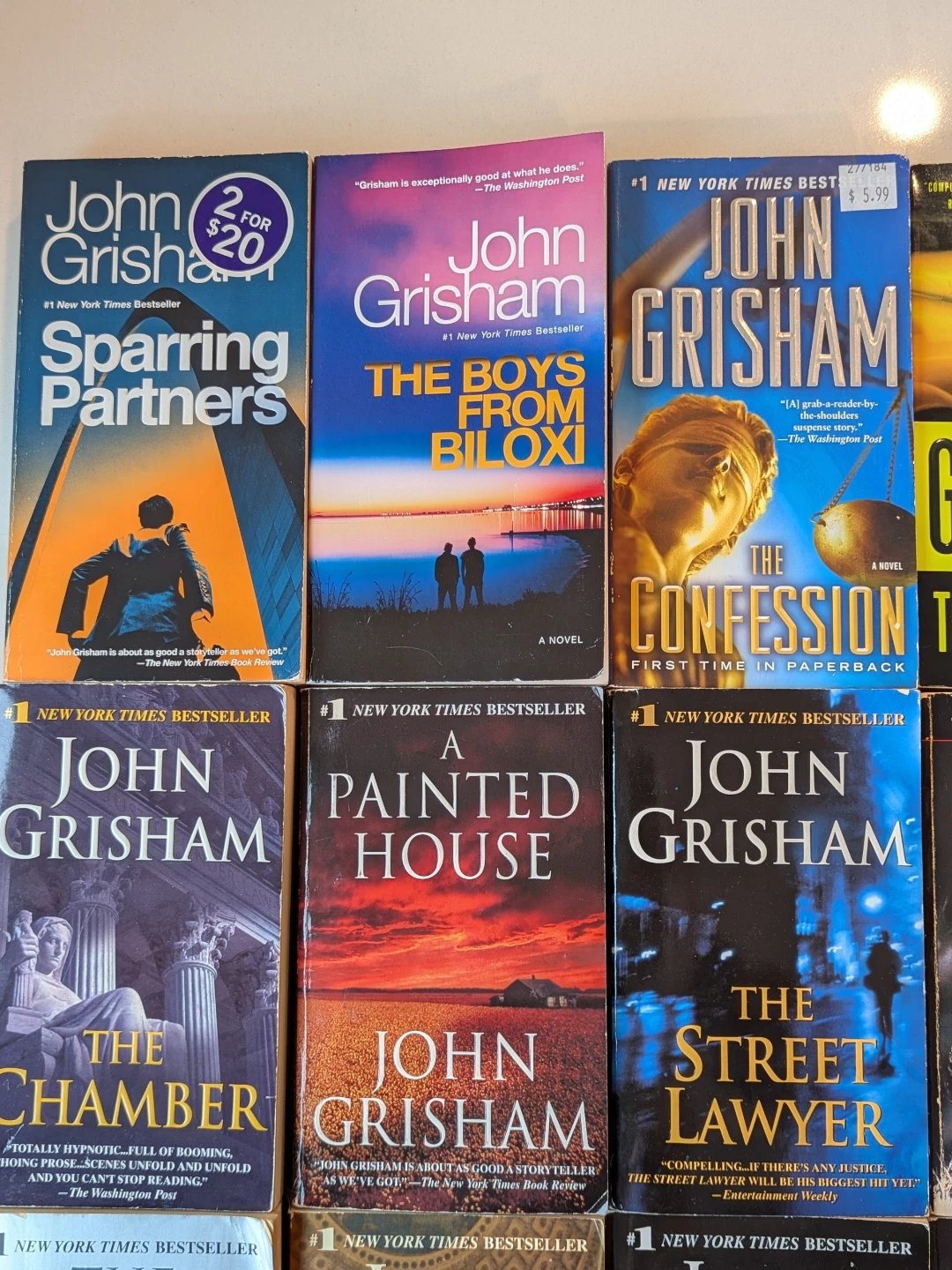 17 John Grisham Paperback Novels - photo 5