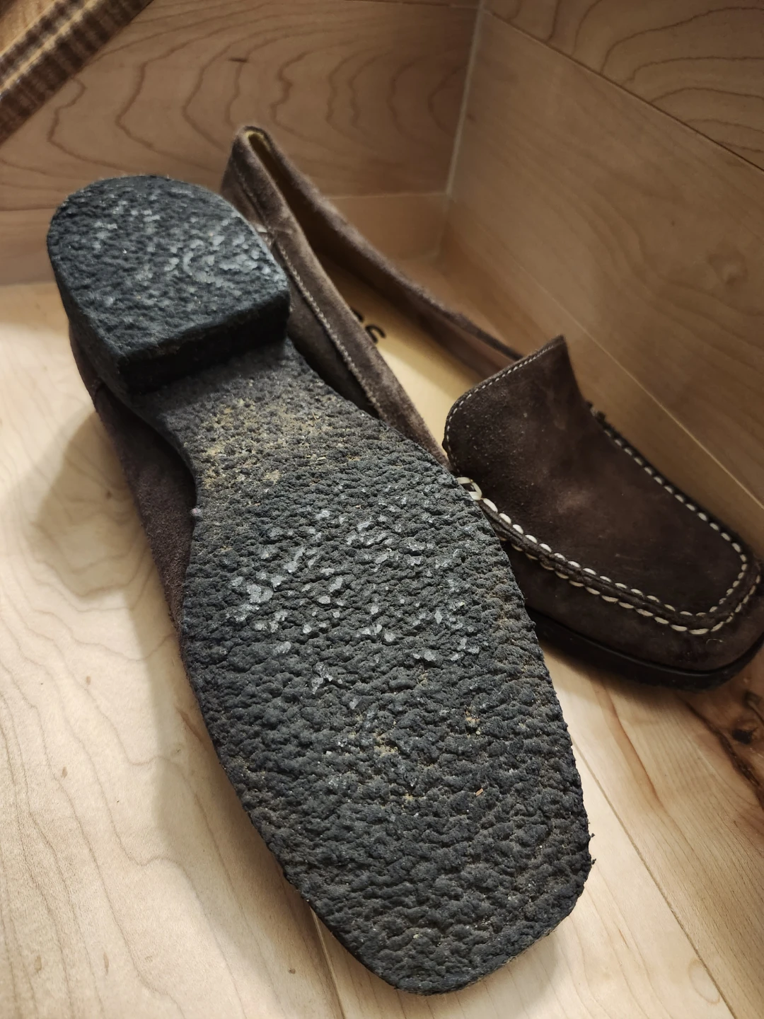 Michael Kors Brown Suede Loafers Size 6 - photo 2
