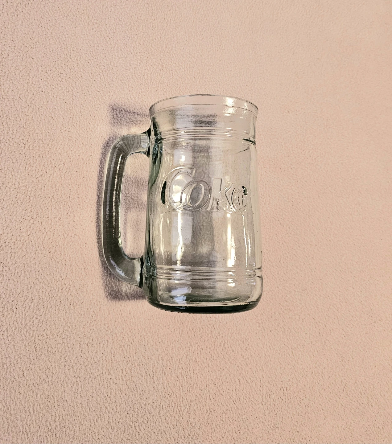 Coca-Cola Embossed Glass Mugs with Handles - Set of 5 $20 - photo 3