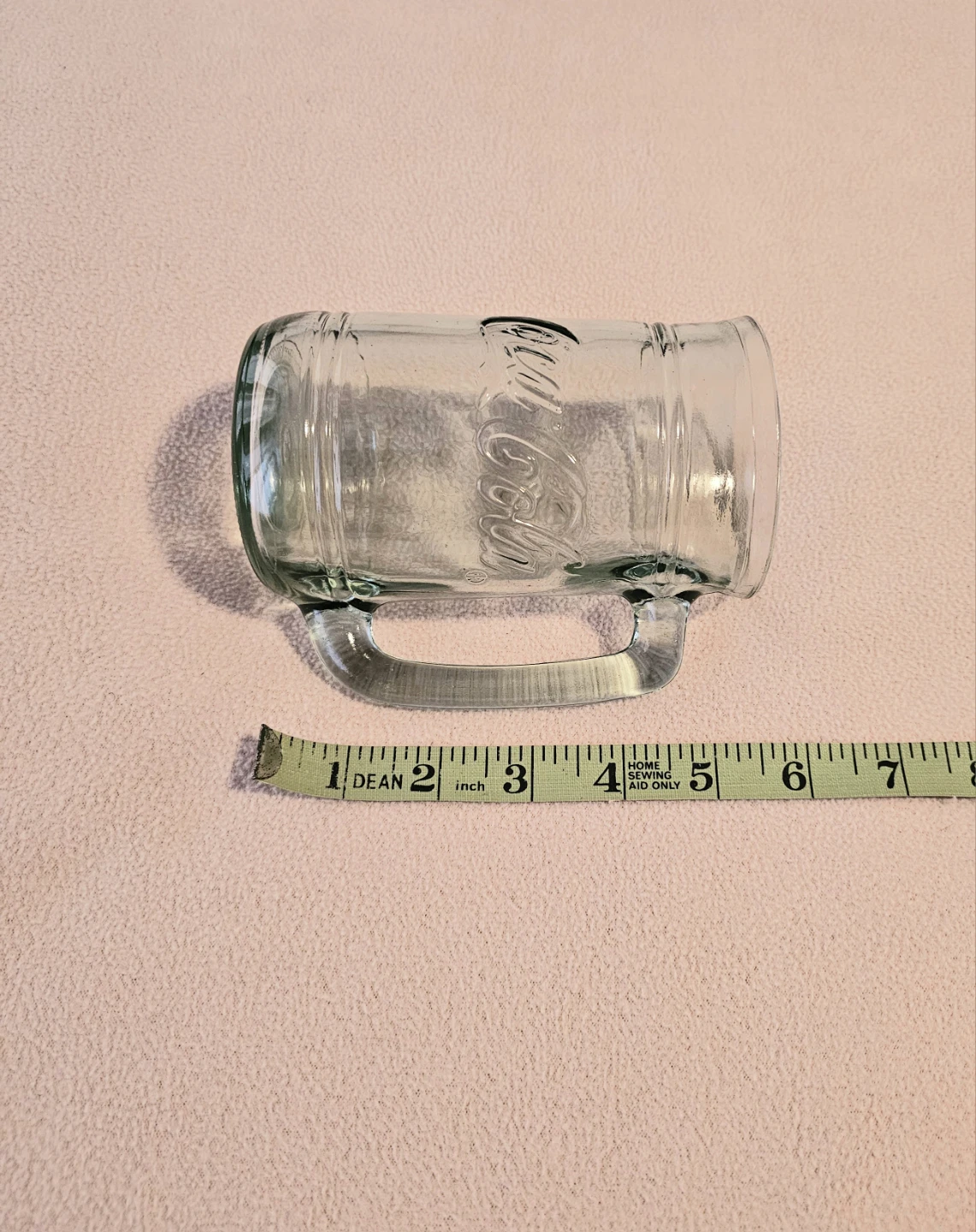 Coca-Cola Embossed Glass Mugs with Handles - Set of 5 $20 - photo 4