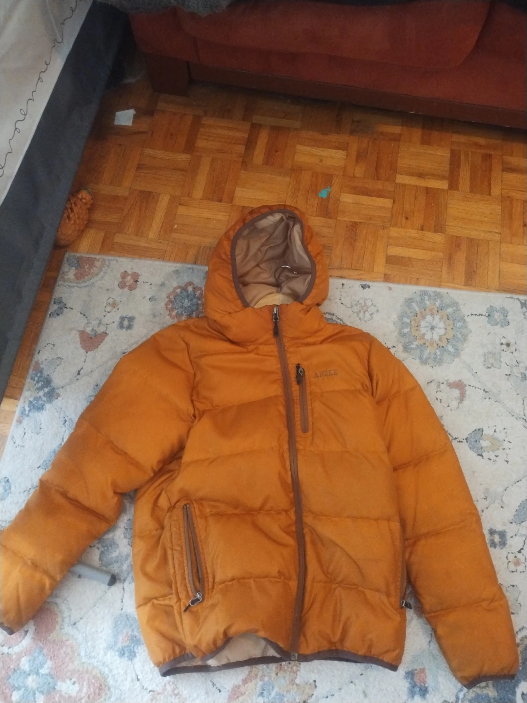 Aigle Puffer Jacket - Orange 🤩