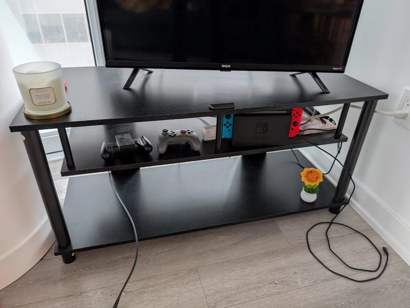 Black TV Stand