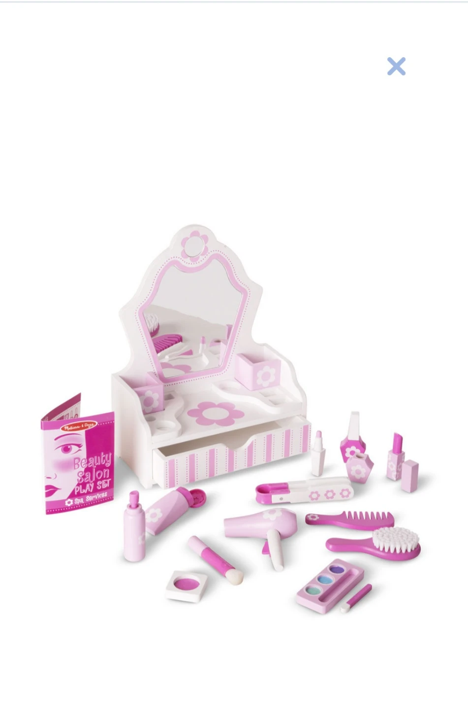 Melissa & Doug Wooden Beauty Salon Play Set