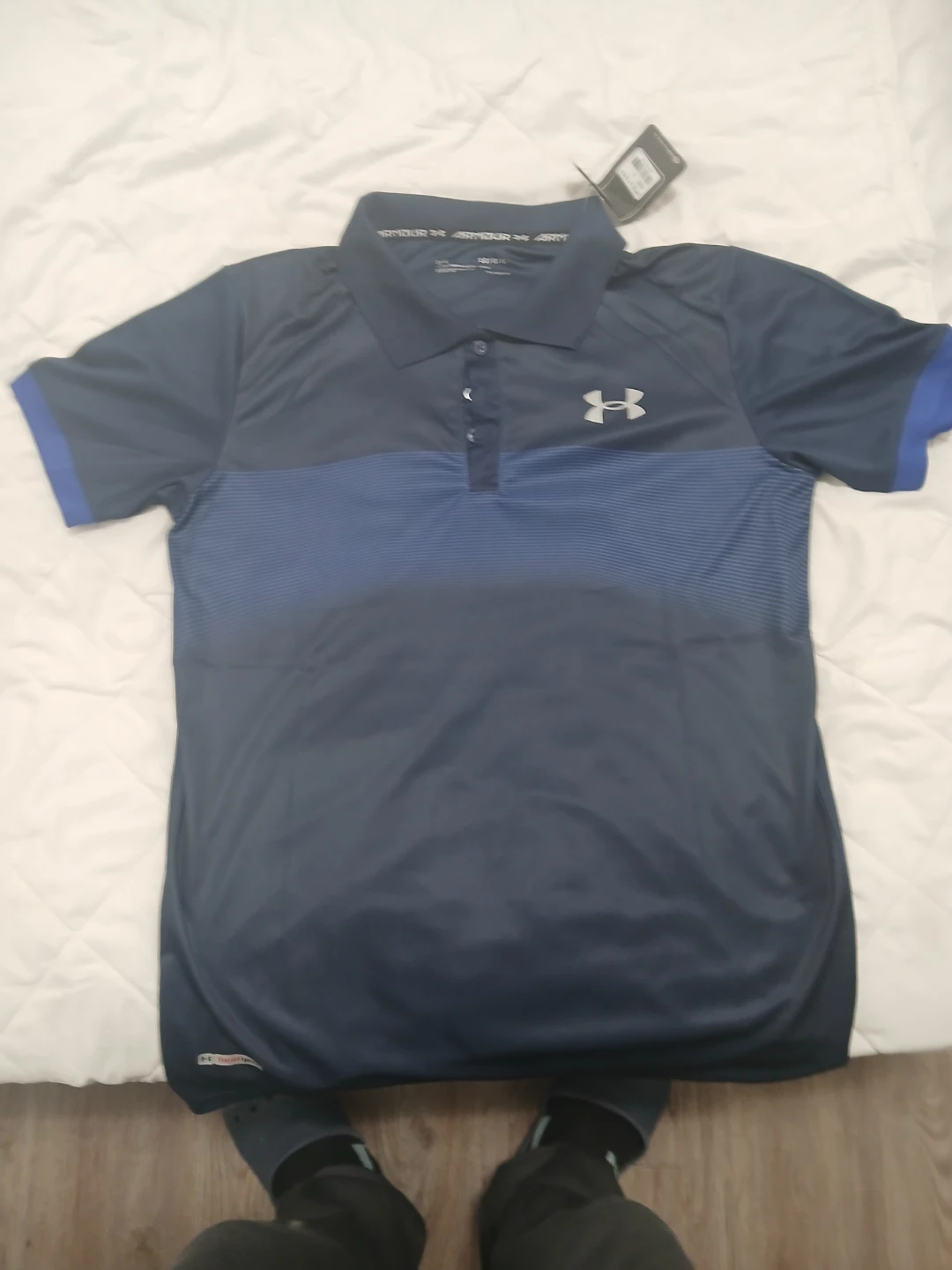 Under Armour HeatGear Polo Shirt - Navy Blue - L - photo 2