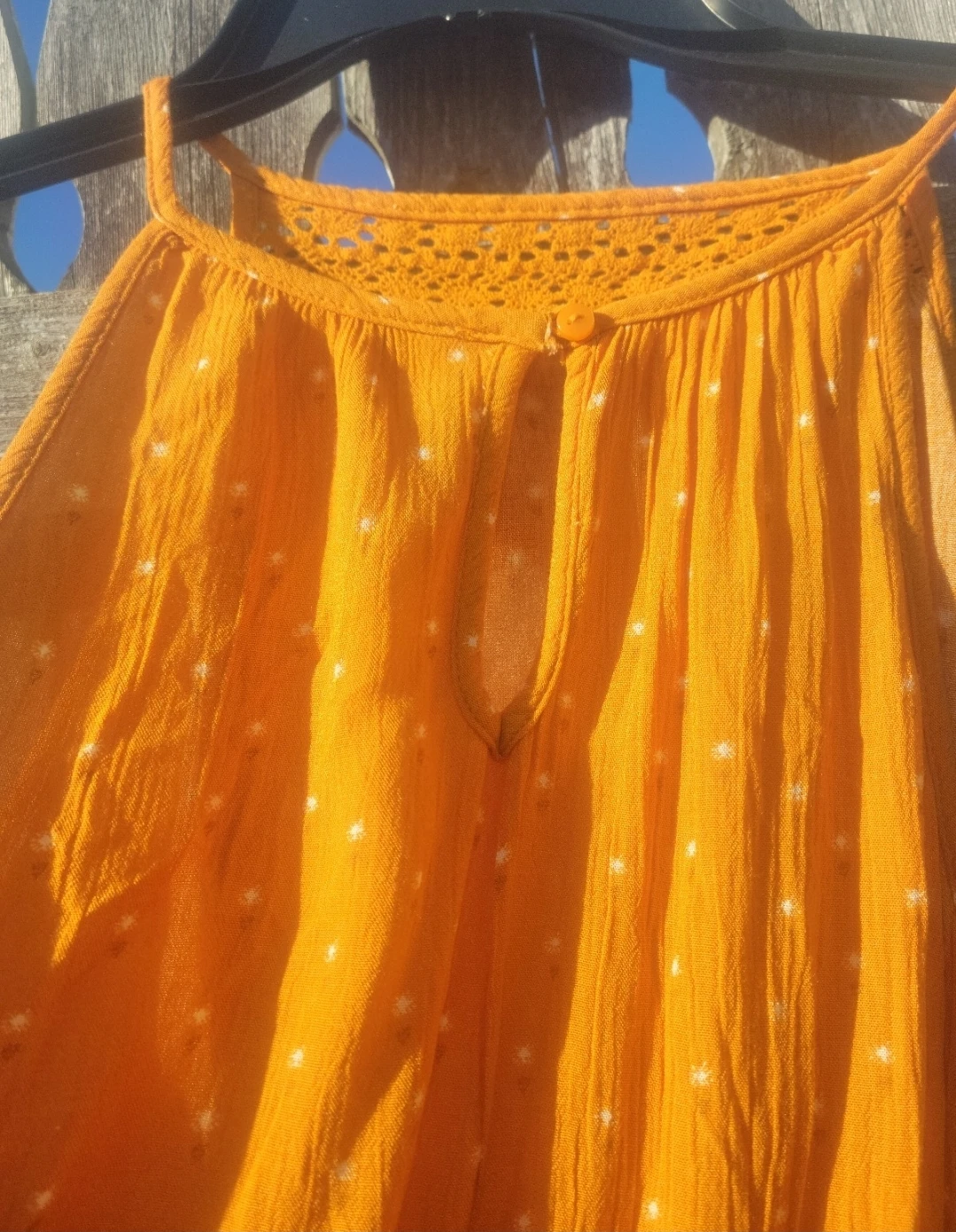 Mudd High Neck Crochet Tank Top - Size Medium - photo 3