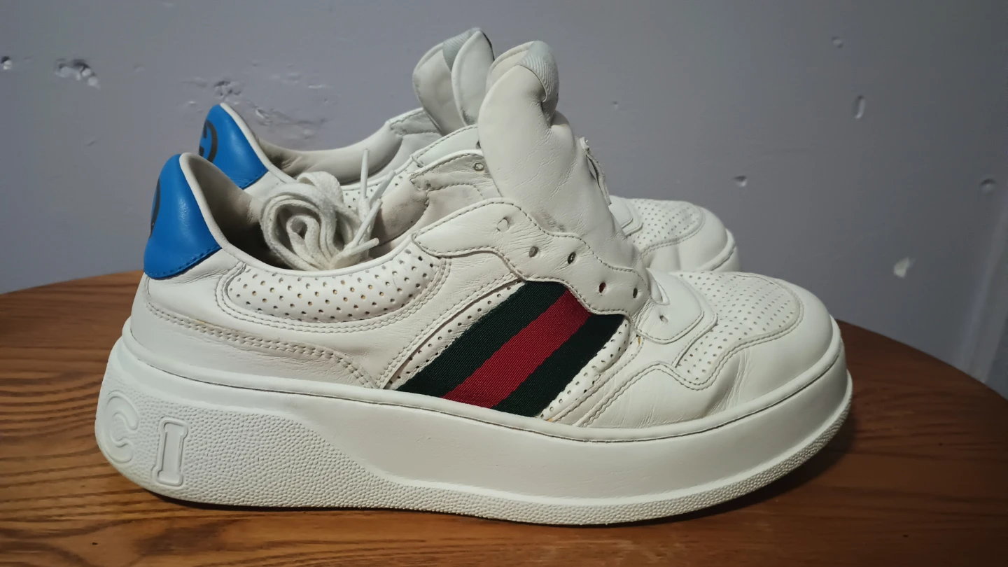 Gucci Chunky web Leather Sneaker US 8.5 - photo 4
