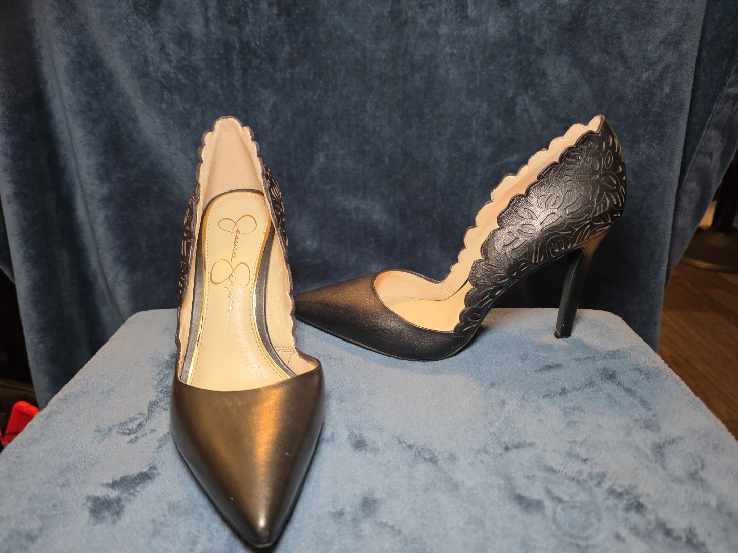Jessica Simpson Black Heels, Size 6.5