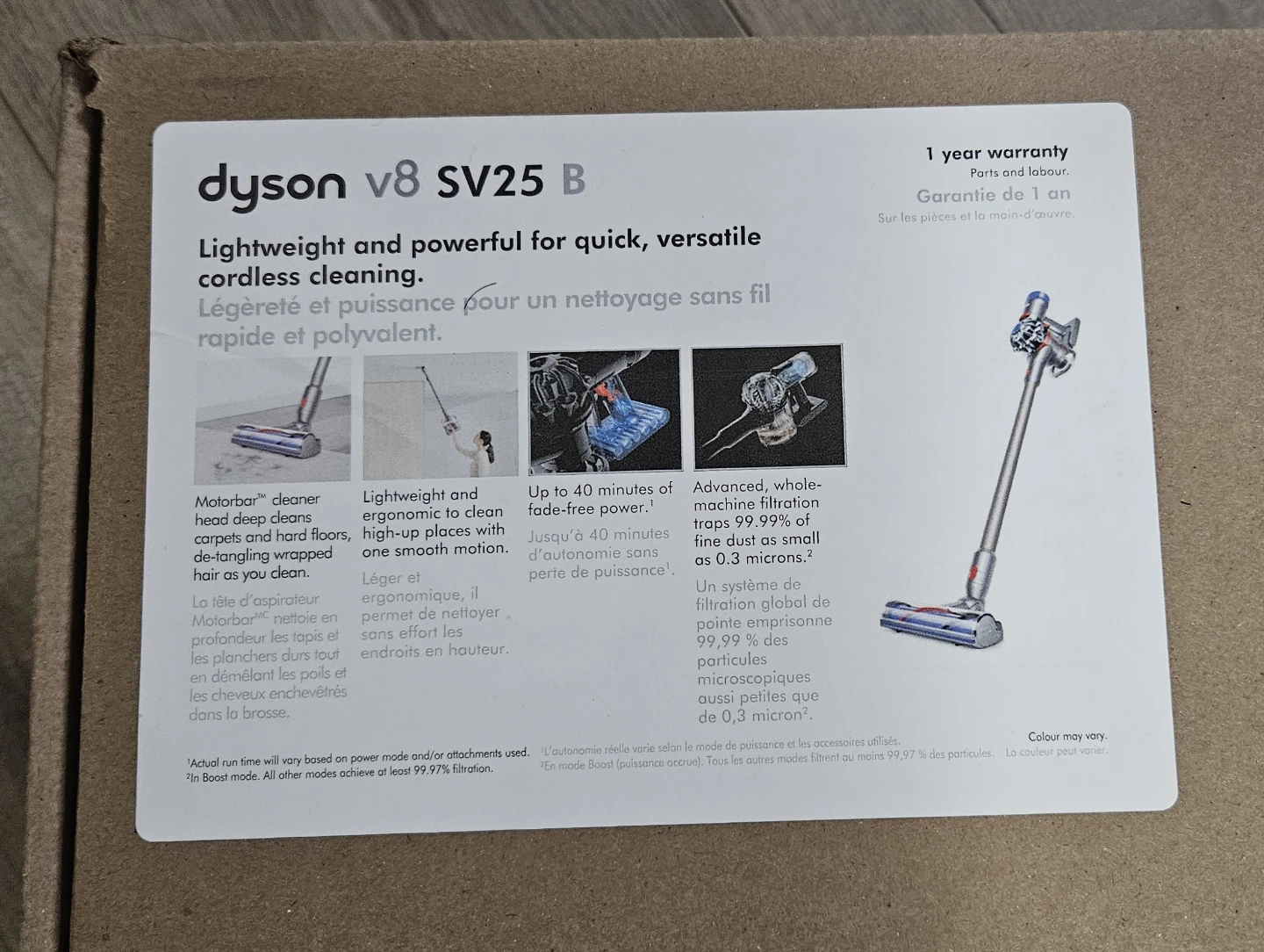 NEW Unopened Dyson V8 Animal SV25 B Cordless Vacuum - photo 3
