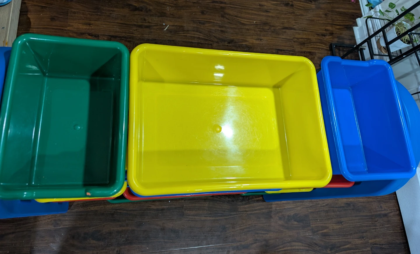 Kids Storage Unit with Colourful Bins - photo 2