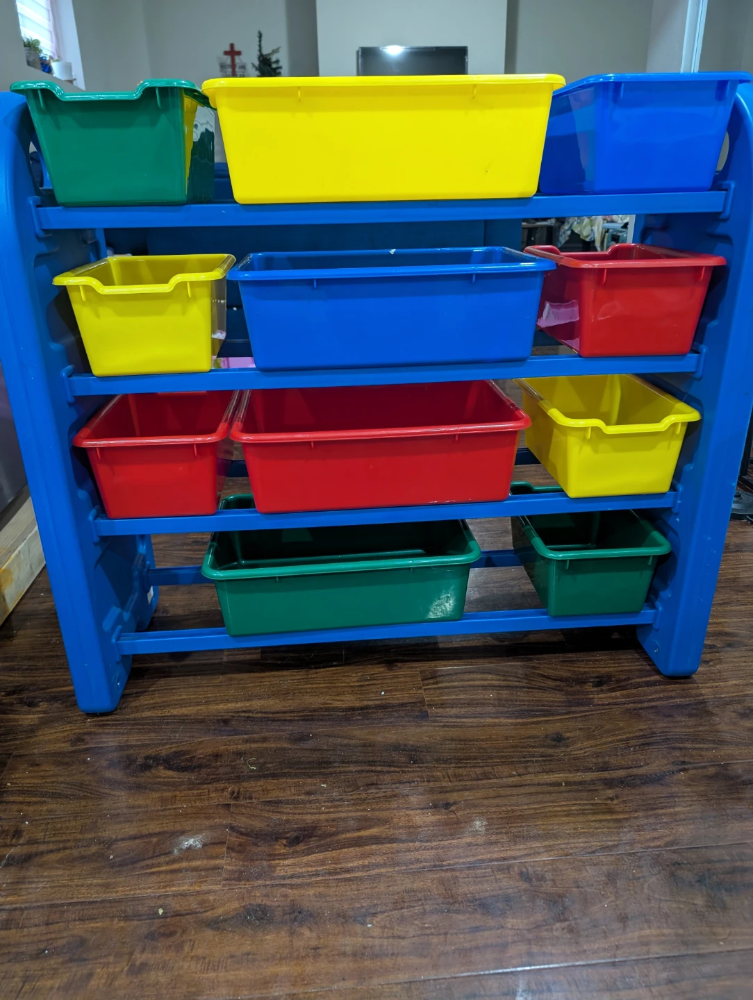 Kids Storage Unit with Colourful Bins - photo 3
