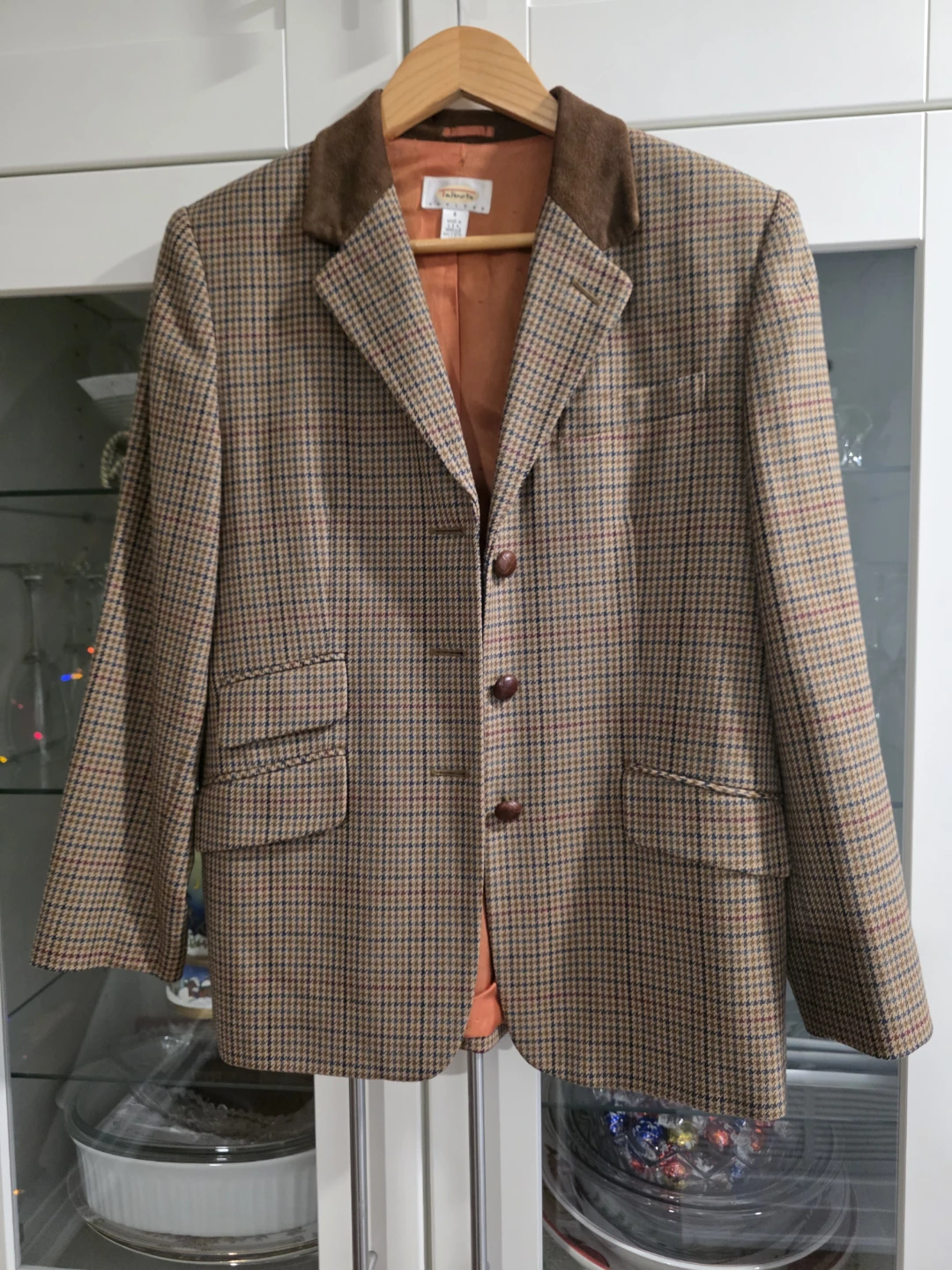 Talbots Plaid Wool Blazer - Size 8