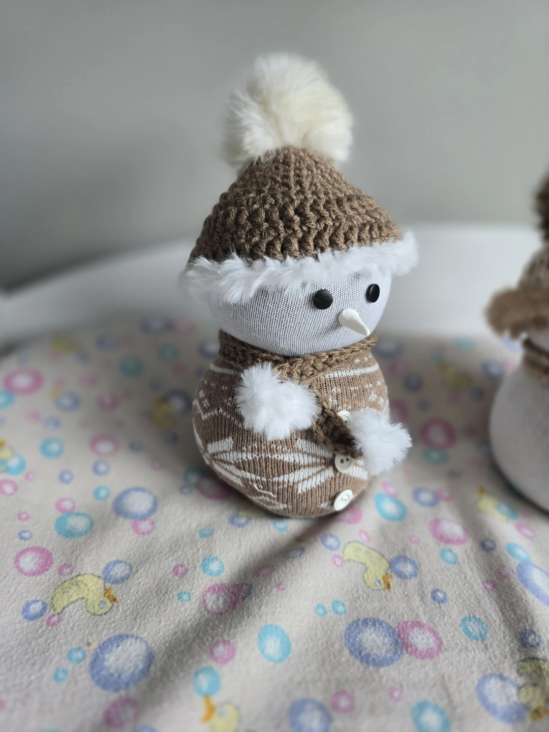 Handmade Snowman wheat filled - photo 4