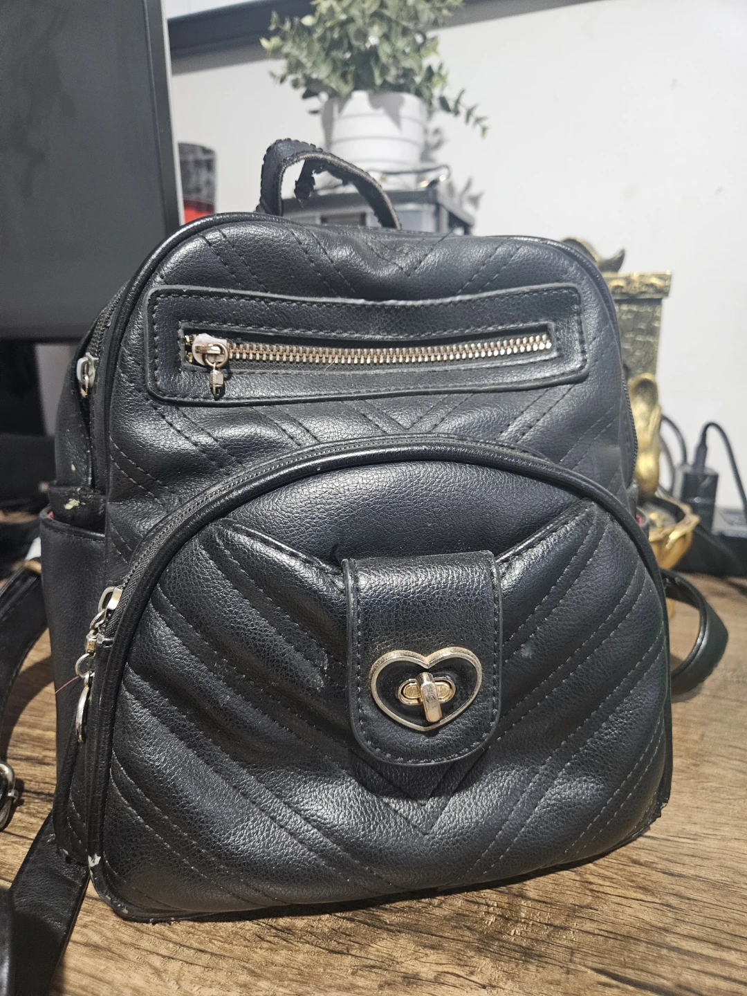 Black Mini Backpack