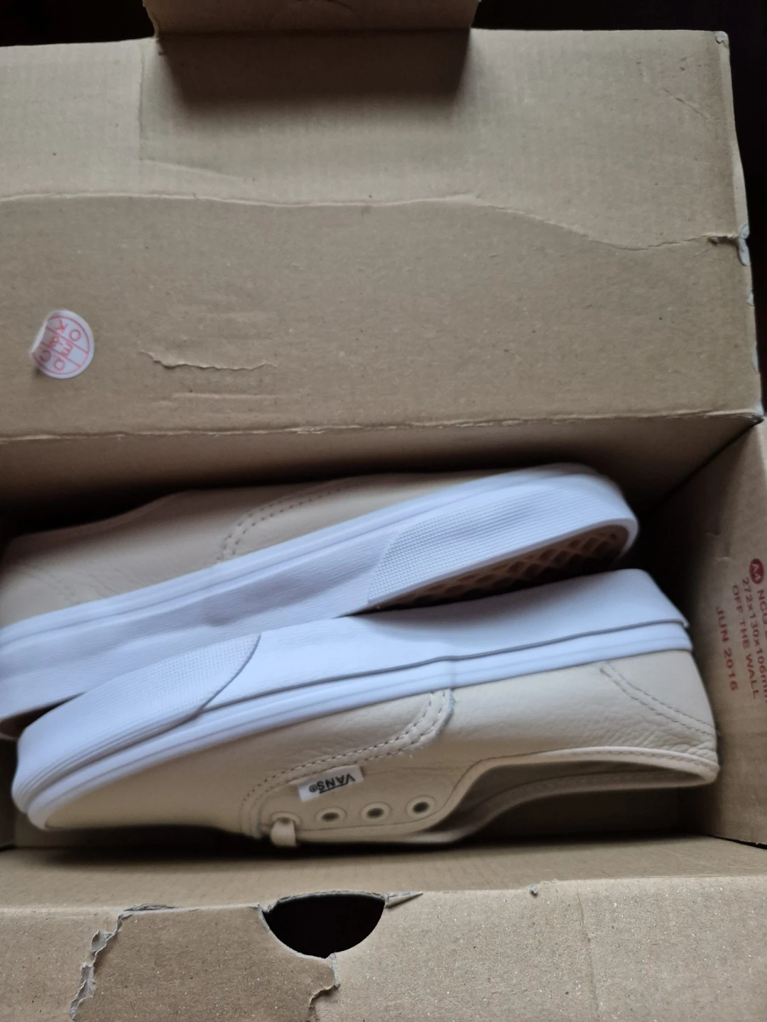 Vans Authentic Sneakers - Beige Leather - photo 2