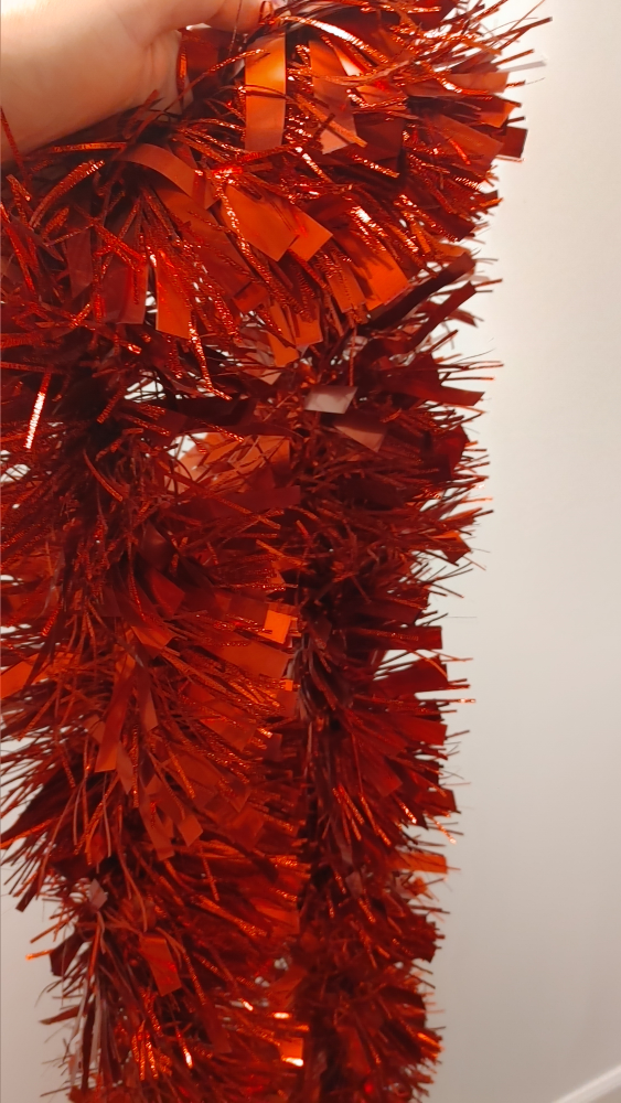 Red Tinsel Garland - photo 4